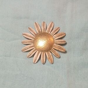 Gold and Silver Flower Brooch